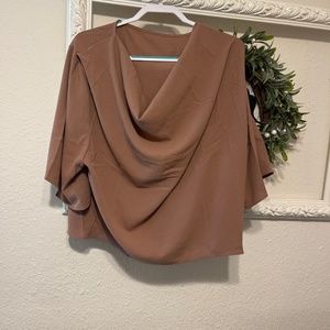 Cowl Neck Dolman Blouse